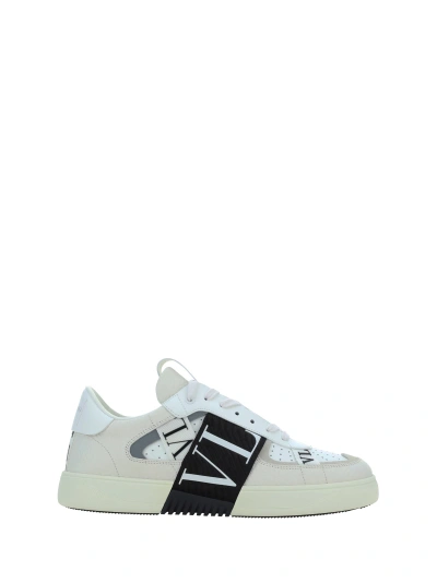 Valentino Garavani Vl7n Sneakers In Bianco/nero-bia/bia/ghiaccio