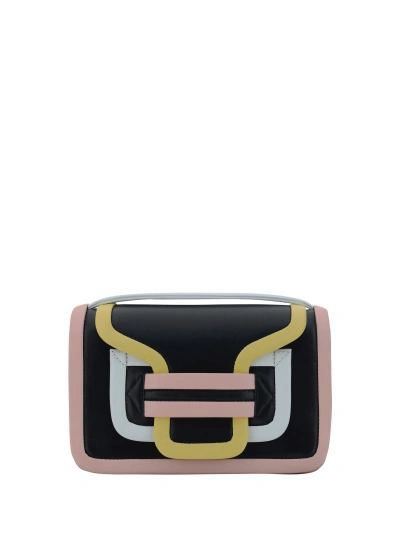 Pierre Hardy Alpha Handbag In Black/pink/yellow