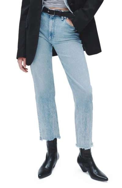 Rag & Bone Harlow Mid-rise Straight Jeans In Raquel