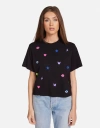 Lauren Moshi Rue Neon Stud Elements In Black