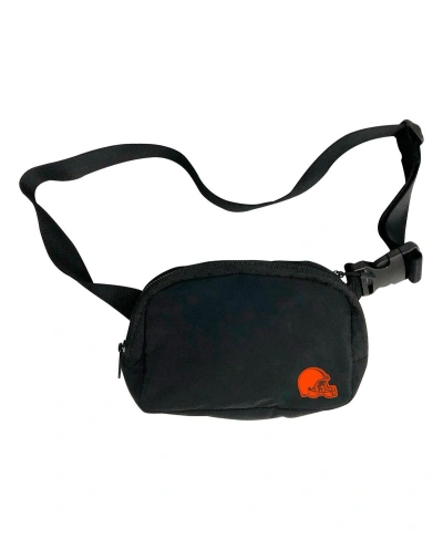Logo Brands Men's And Women's Cleveland Browns Fanny Pack In Black