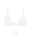Anemos String Triangle Bikini Top In White
