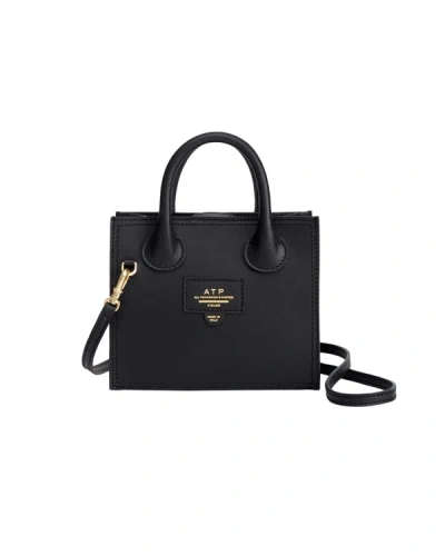 Atp Atelier Masicelle Logo-print Shoulder Bag In Black