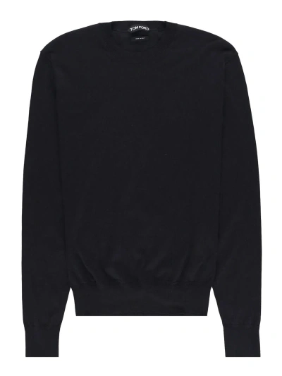 Tom Ford Crew Neck Jumper In Black