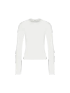 Pangaia Women's 365 Cotton-stretch Long-sleeved Top — Off-white In Off-white