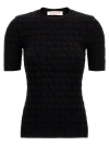 VALENTINO TOILE ICONOGRAPHE SWEATER, CARDIGANS BLACK