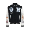 OFF-WHITE LOGIC PATCH VARSITY JACKET