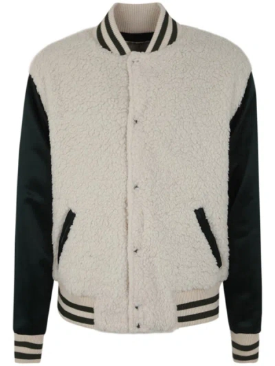 Greg Lauren Sherpa Varsity Clothing In White