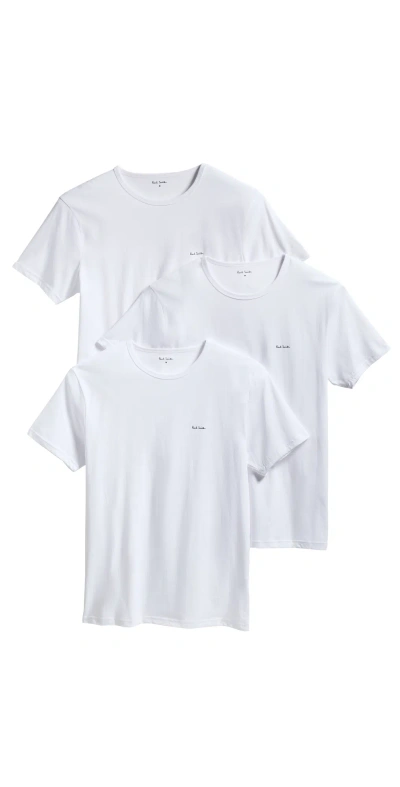 Paul Smith Logo T-shirt 3 Pack In White