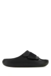 Crocs Black Rubber Mellow Luxe Recovery Slippers In Black