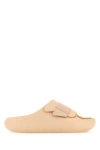 Crocs Pastel Orange Rubber Mellow Luxe Recovery Slippers In Shitake