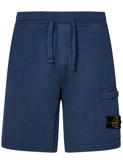 Stone Island Shorts  In Blu