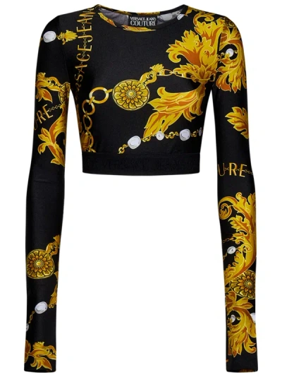 Versace Jeans Couture Top  Woman In Nero