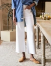 Frank & Eileen Galway Gaucho Denim Jeans In White In White
