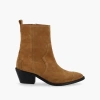 ALOHAS AUSTIN SUEDE TAN LEATHER ANKLE BOOTS
