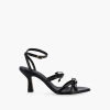 Alohas Woman Toe Strap Sandals Black Size 10 Soft Leather In Black