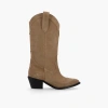 ALOHAS LIBERTY SUEDE BEIGE LEATHER BOOTS