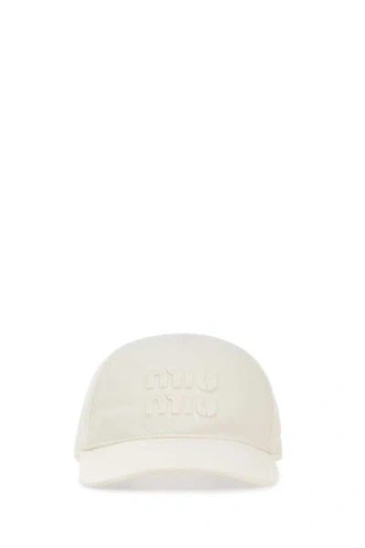 Miu Miu Hats In White