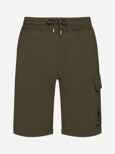 C.p. Company Shorts In Ivy Green