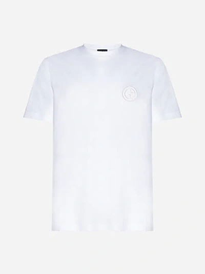 Giorgio Armani T恤  男士 颜色 白色 In Optic White