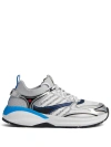 Dsquared2 Dash Low Top Sneakers In Argento+nero+blu