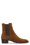 Saint Laurent Wyatt Chelsea Boot In Brown