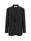 DIOR BLACK WOOL AND MOHAIR OVERSIZED BLAZER