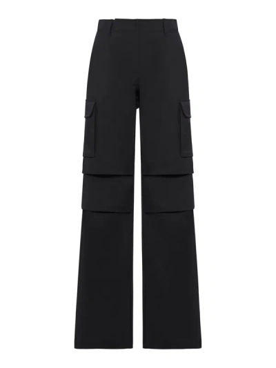 Coperni Tailored Wide-leg Cargo Trousers In Black