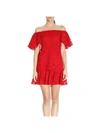 VALENTINO DRESS SHORT DRESS IN FLORAL LACE WITH WIDE FRILL SLEEVES,MB3VAAW6 1EC