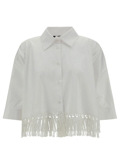 Ella Kimono Shirt In Bianco