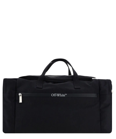 Off-white Duffle Travel Bag In Black
