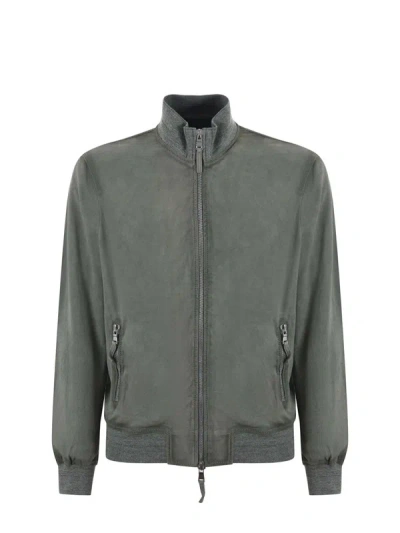 The Jack Leathers Jacket In Verde Salvia
