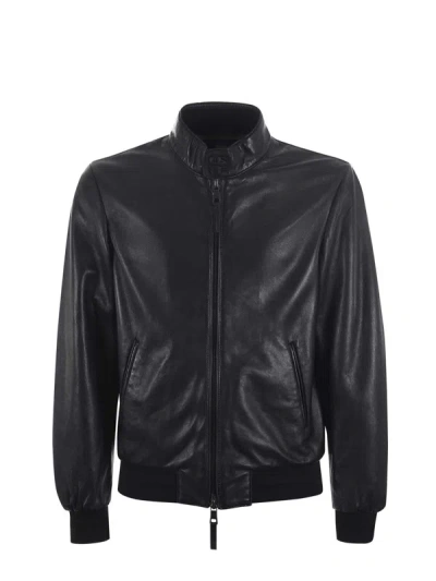 The Jack Leathers Jacket In Nero