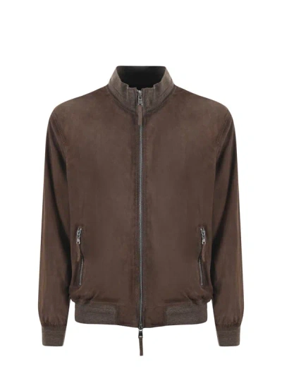 The Jack Leathers Jacket In Brown