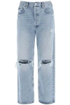 AGOLDE AGOLDE 90'S DESTROYED JEANS WITH DISTRESSED DETAILS