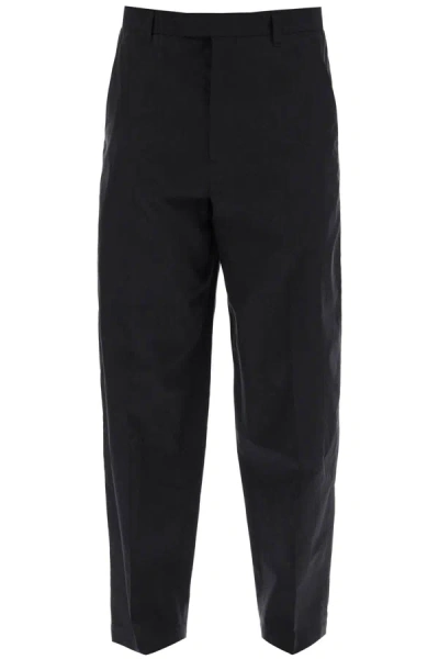 LEMAIRE LEMAIRE COTTON AND SILK CARROT PANTS FOR MEN