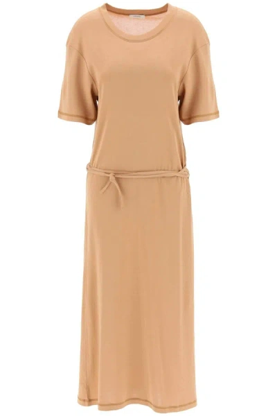 Lemaire Maxi T-shirt Style Dress In Brown