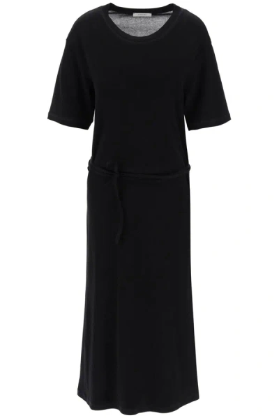 Lemaire Maxi T-shirt Style Dress In Black