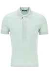 TOM FORD TOM FORD "RIBBED KNIT POLO WITH SHINY