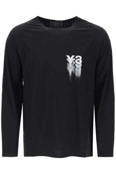 Y-3 Long-sleeved Technical Jersey T-shirt For In Black