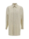 Bottega Veneta Criss-cross Cotton Shirt In Multicolor