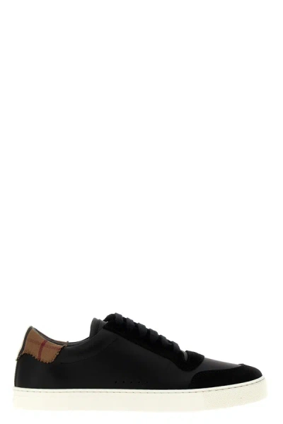 Burberry Robin Low Top Trainers In Black