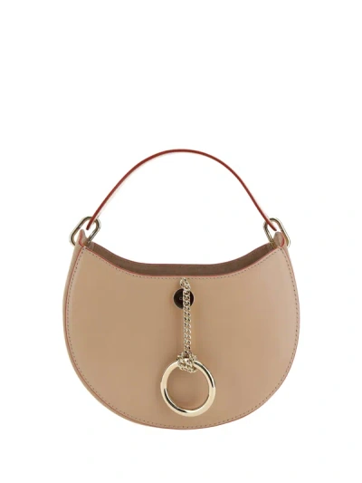 Chloé Arlene Medium Leather Shoulder Bag In Beige