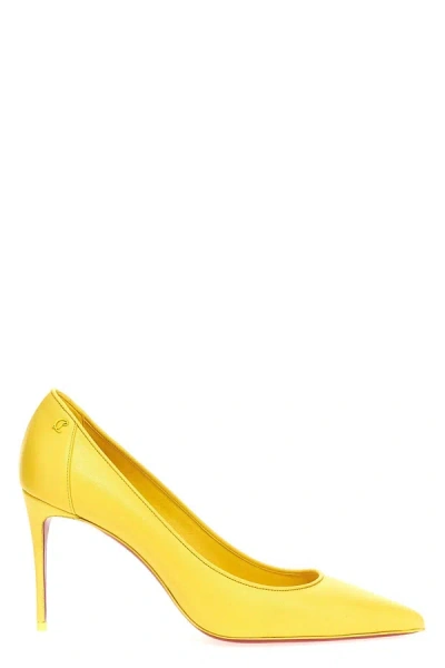 Christian Louboutin Sporty Kate Pointed Toe Pumps In Yellow