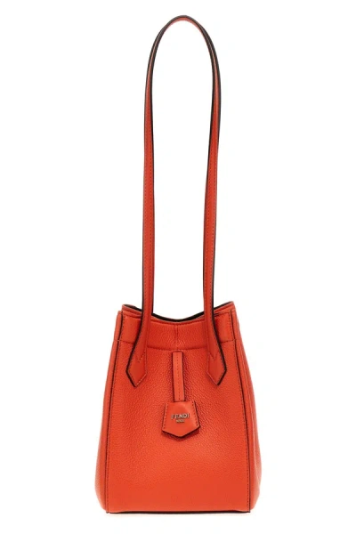 Fendi Origami Mini Bucket Bag In Orange