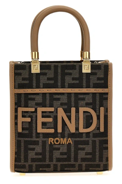 Fendi Tabmoro Sunshine Mini Handbag For Women In Brown