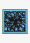 Dolce & Gabbana Foulard 90 X 90 Fiore Notturno In Multicolor