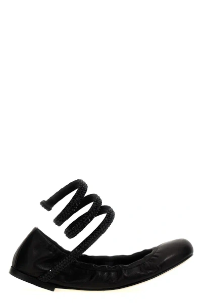 René Caovilla René Caovill Cleo Embellished Ballet Flats In Black