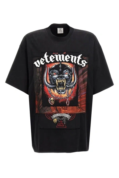 Vetements Motorhead Patched T-shirt Black