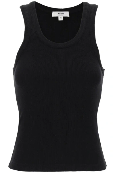 Agolde Poppy Tank Top In Black